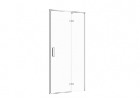 Usi, paravane si pereti dus - Usa sticla dus batanta 100x195 cm profil crom Cersanit Larga, montare dreapta