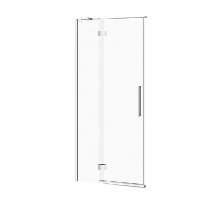 Usi, paravane si pereti dus - Usa sticla dus batanta 90x200 cm profil crom Cersanit Crea, montare stanga