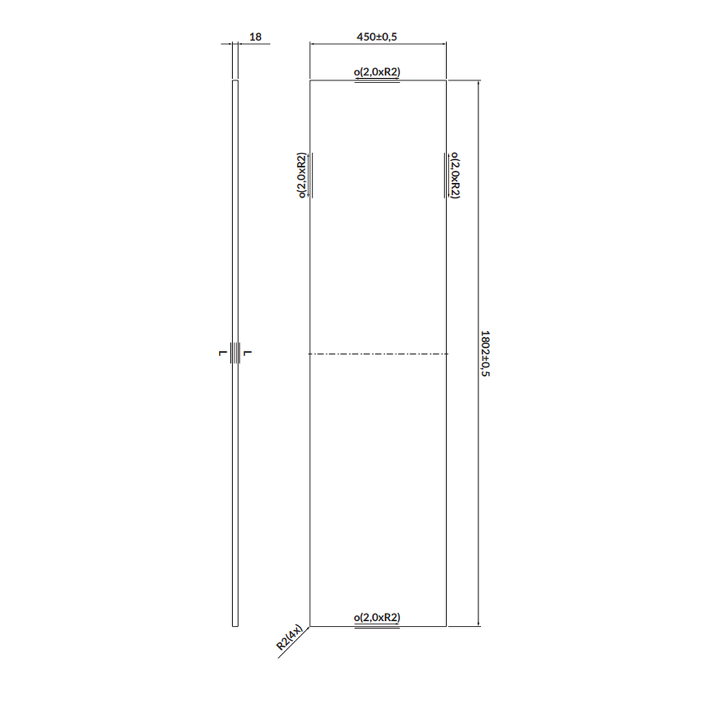 Blat pentru mobilier baie Cersanit Larga 180 cm, alb [1]