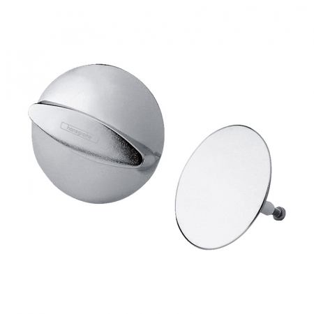 Cazi baie - Capac ventil cada si maner rotire preaplin Hansgrohe Flexaplus crom lucios