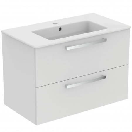 Mobilier baie - Set dulap baie suspendat alb Ideal Standard Tempo cu lavoar inclus 82 cm