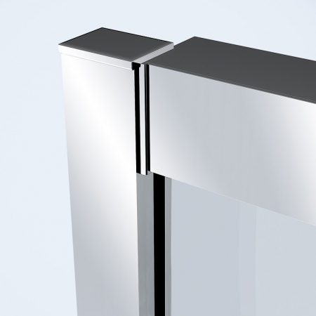 Perete lateral fix 80x200 cm Cersanit Crea profil crom [1]