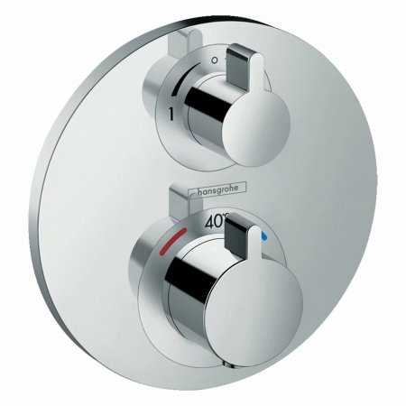 Baterii dus - Baterie dus termostatata Grohe Ecostat S incastrata pentru corp ingropat, doua functii, crom