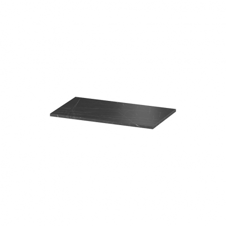 Blaturi pentru mobilier baie - Blat pentru mobilier baie Cersanit Larga 80 cm, negru marmura