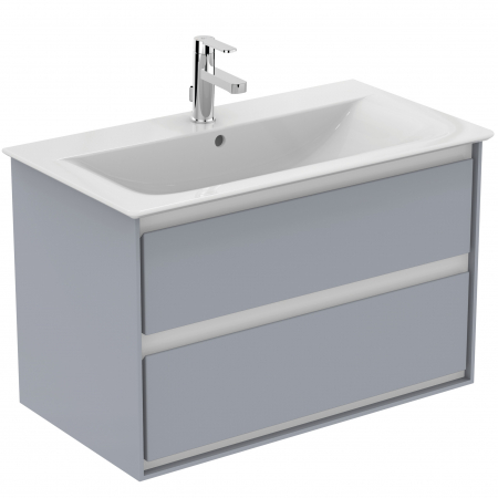 Mobilier baie - Set dulap baie suspendat MDF gri deschis Ideal Standard Connect Air cu lavoar inclus 84 cm