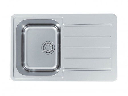 Bucatarie - Chiuveta bucatarie inox satin cu picurator, stanga, Alveus Line Max 80