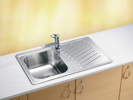 Chiuveta bucatarie inox satin cu picurator, reversibila, Alveus Elegant 30 [1]