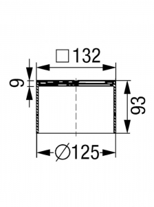Sifon pardoseala baie cu grilaj Kessel, System 125 [1]