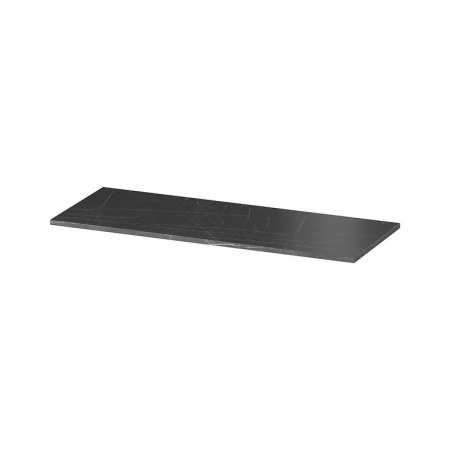 Blaturi pentru mobilier baie - Blat pentru mobilier baie Cersanit Larga 120 cm, negru marmura