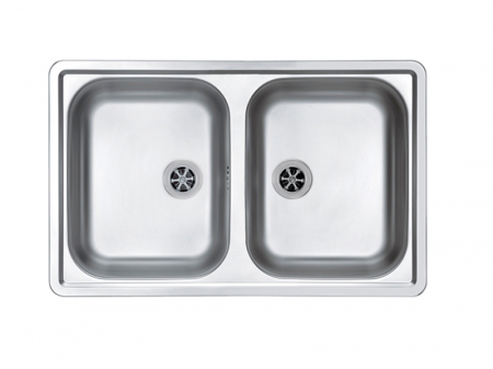 Bucatarie - Chiuveta bucatarie inox doua cuve, satin, reversibila Alveus Line 90