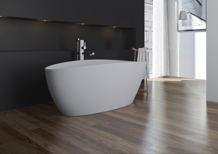 Cada baie freestanding ovala, compozit, 170 x 77 cm, Cast Marble Praga XL [1]