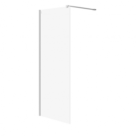 Paravane de dus walk-in - Paravan de dus tip Walk-in Cersanit Mille crom 80x200 cm, grosime 8 mm