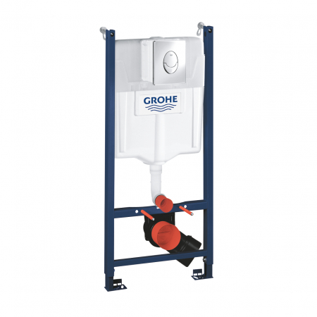 Baie - Set rezervor wc incastrat Grohe Rapid SL cu set fixare si clapeta crom Skate Air