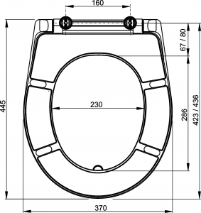 Capac wc duroplast alb Alcaplast 601 [1]