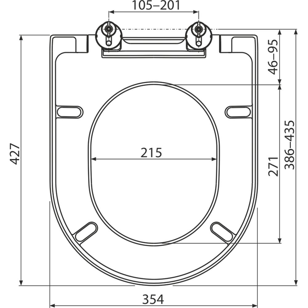 Capac wc soft close alb Alcaplast 674 [1]