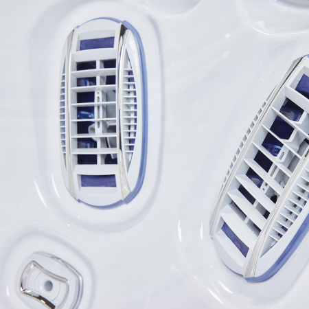 Minipiscina jacuzzi 6 persoane, alb-lucios, 43 jeturi, Infinity jets, LED, 215×215 cm, Wellis Atlas Life Essential [9]