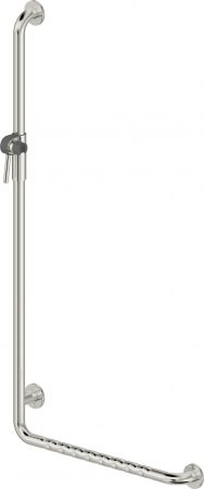 Accesorii dus - Bara de sustinere 120x60 cm Deante Lehnen, stanga, crom lucios