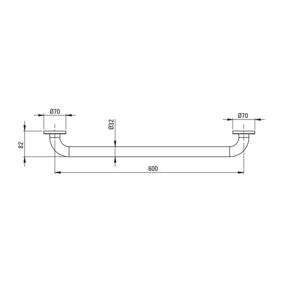 Bara de sustinere 60 cm Deante Lehnen crom lucios [1]