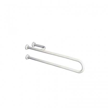 Accesorii baie persoane cu dizabilitati - Bara suport ajutatoare cu sprijin pe dreapta, 83 cm, alb, Thermomat