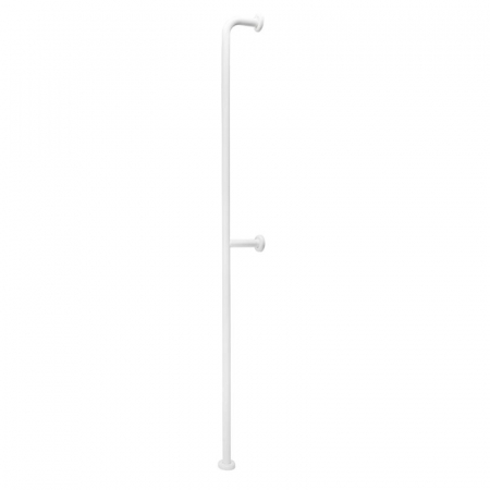 Accesorii baie persoane cu dizabilitati - Bara suport ajutatoare perete-pardoseala, 180 cm, alb, Thermomat