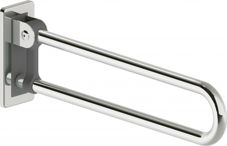 Accesorii baie persoane cu dizabilitati - Bara suport ajutatoare rabatabila 70 cm Deante Lehnen crom lucios