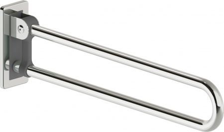 Accesorii baie persoane cu dizabilitati - Bara suport ajutatoare rabatabila 85 cm Deante Lehnen crom lucios
