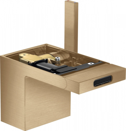 Baterii bideu - Baterie bideu bronz periat cu ventil click-clack inclus Hansgrohe Axor MyEdition