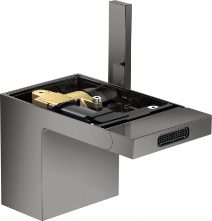 Baterii bideu - Baterie bideu crom negru lucios cu ventil click-clack inclus Hansgrohe Axor MyEdition