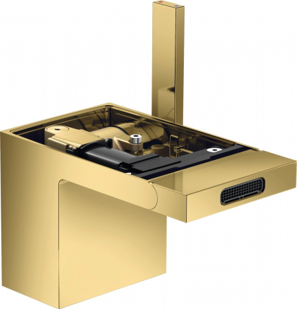 Baterii bideu - Baterie bideu auriu lucios cu ventil click-clack inclus Hansgrohe Axor MyEdition
