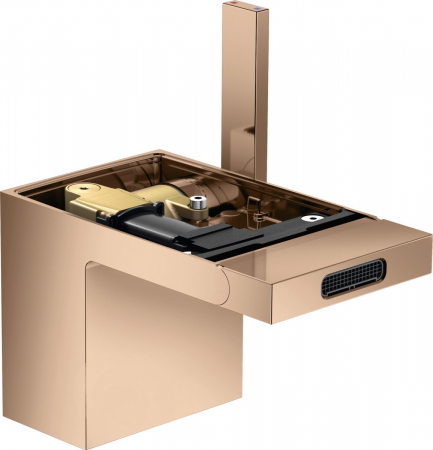 Baterii bideu - Baterie bideu red gold lucios cu ventil click-clack inclus Hansgrohe Axor MyEdition