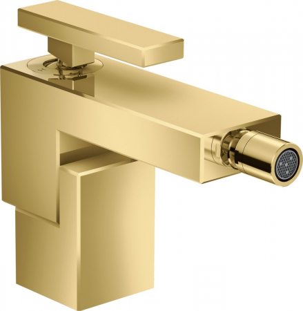 Baterii bideu - Baterie bideu auriu lucios cu ventil click-clack inclus Hansgrohe Axor Edge