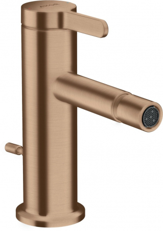 Baie - Baterie bideu red gold periat cu ventil pop-up inclus Hansgrohe Axor One