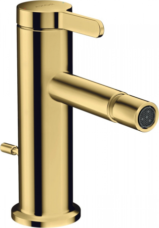 Baterii bideu - Baterie bideu auriu lucios cu ventil pop-up inclus Hansgrohe Axor One