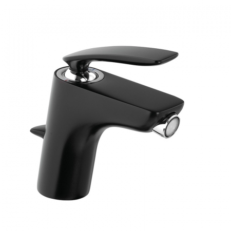 Baterii baie - Baterie bideu culoarea negru mat Kludi cu ventil inclus, Balance