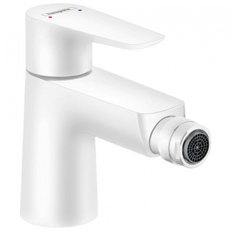 Baterii bideu - Baterie bideu cu ventil culoare alb mat Hansgrohe, Talis Select E