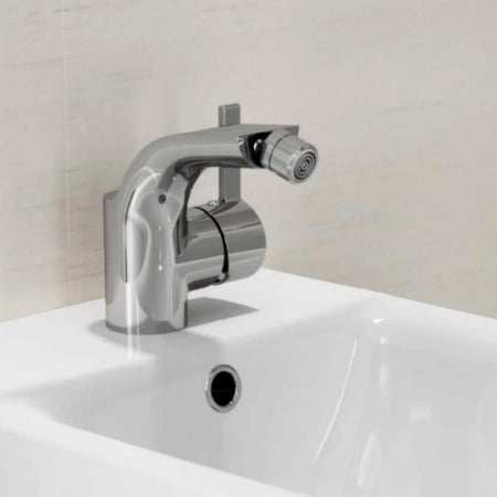 Baterie bideu cu ventil inclus Cersanit Luvio, crom lucios [2]