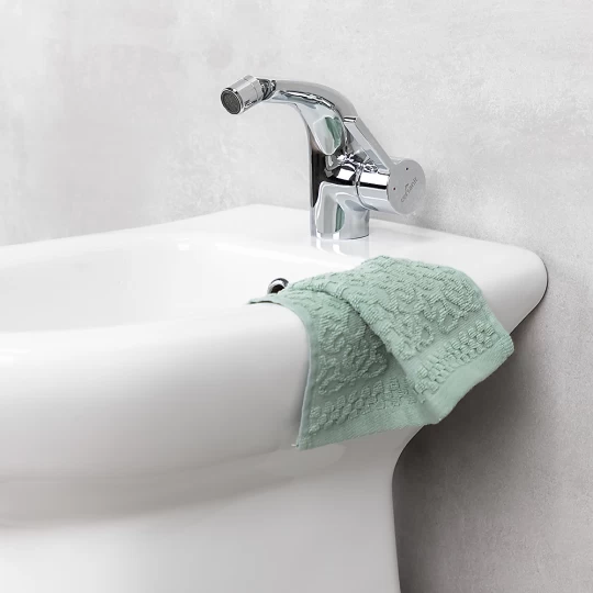 Baterie bideu cu ventil inclus Cersanit Luvio, crom lucios [4]