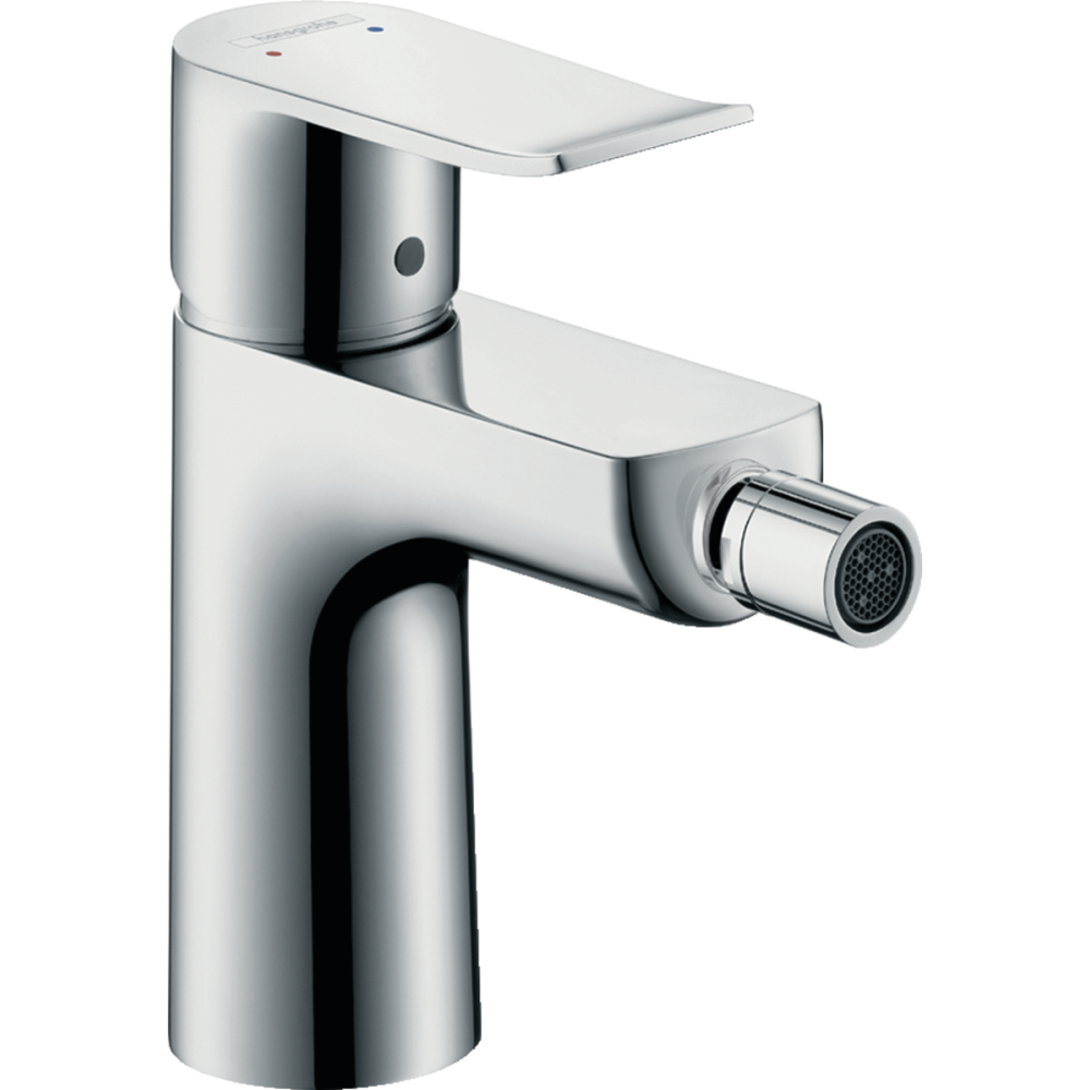 Baterii bideu - Baterie bideu cu ventil pop-up, crom, Hansgrohe Metris