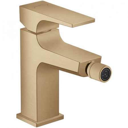 Baterii bideu - Baterie bideu culoare bronz periat, Hansgrohe, cu ventil click-clack, Metropol