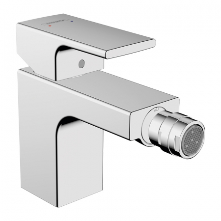 Baterii bideu - Baterie bideu culoare crom lucios Hansgrohe Vernis Shape cu ventil pop-up