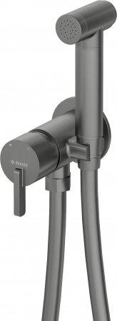 Baterii bideu - Baterie bideu incastrata cu para de dus culoare titan Deante Silia