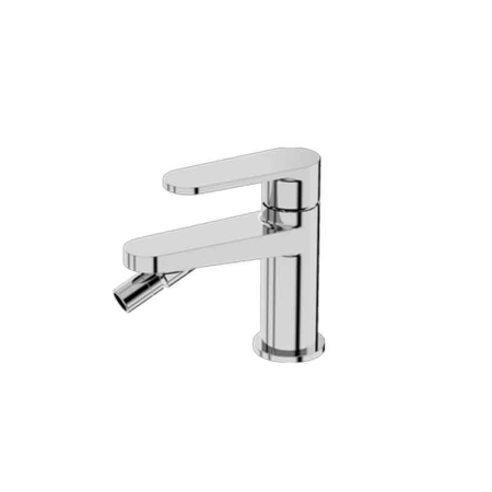 Baie - Baterie bideu din alama sanitara, crom lucios, pipa 12,3 cm, aerator ajustabil, LaVita Coral