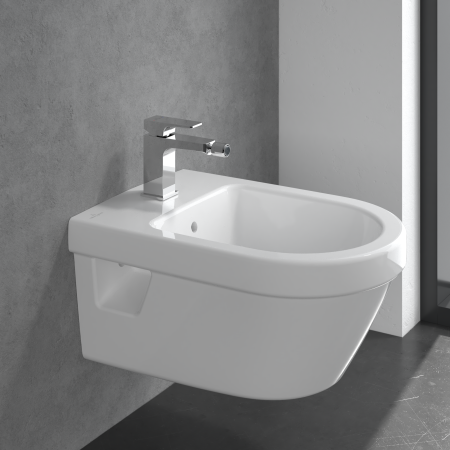 Baterie bideu, ventil cu tija inclus, crom, Villeroy & Boch  Architectura Square [4]