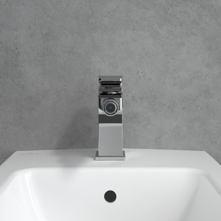 Baterie bideu, ventil cu tija inclus, crom, Villeroy & Boch  Architectura Square [3]