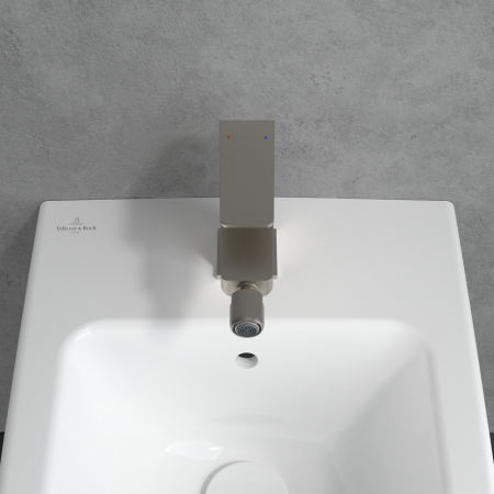 Baterie bideu, ventil cu tija inclus, nichel periat, Villeroy&Boch  Architectura Square [4]