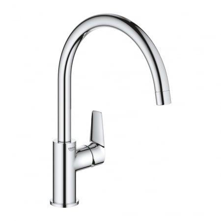 Baterii clasice bucatarie - Baterie chiuveta bucatarie crom Grohe BauEdge New