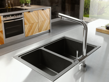 Baterie chiuveta bucatarie cu dus extractibil Ideal Standard Ceralook BlueStart crom lucios [1]
