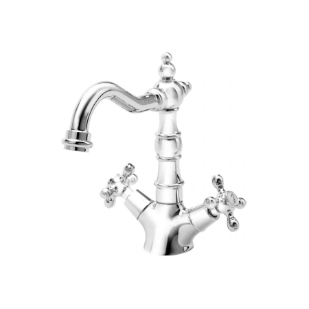 Baterii clasice bucatarie - Baterie bucatarie cu pipa tip lebada, crom, FDesign Lacrima
