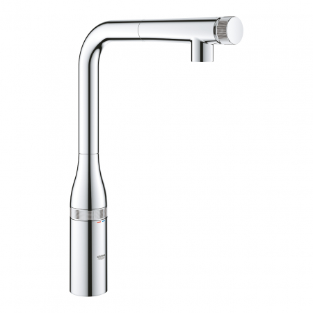 Baterii bucatarie cu dus - Baterie chiuveta bucatarie cu dus extractibil crom Grohe Essence SmartControl