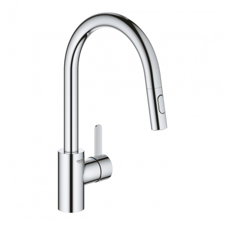 Baterii bucatarie cu dus - Baterie chiuveta bucatarie cu dus extractibil crom Grohe Eurosmart Cosmopolitan